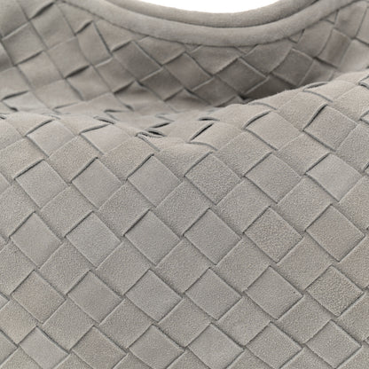 Bottega Veneta Suede Intrecciato Small Hop Sterling 8 of 10