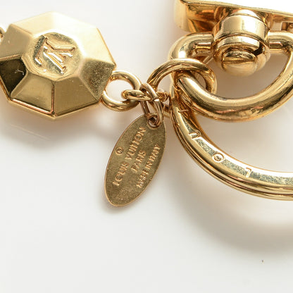 Louis Vuitton LV Facettes Bag Charm Key Holder Gold 5 of 5