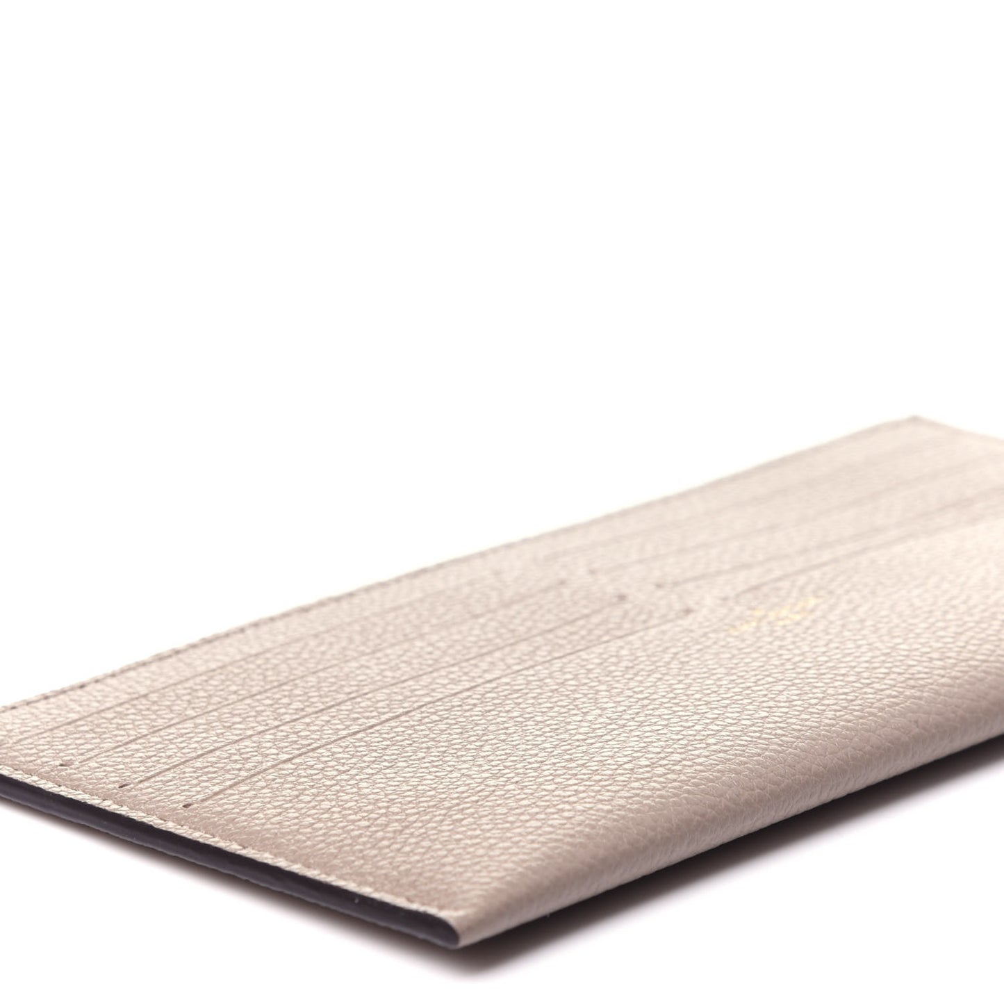 Calfskin Felicie Chain Wallet Card Holder Insert Tourterelle