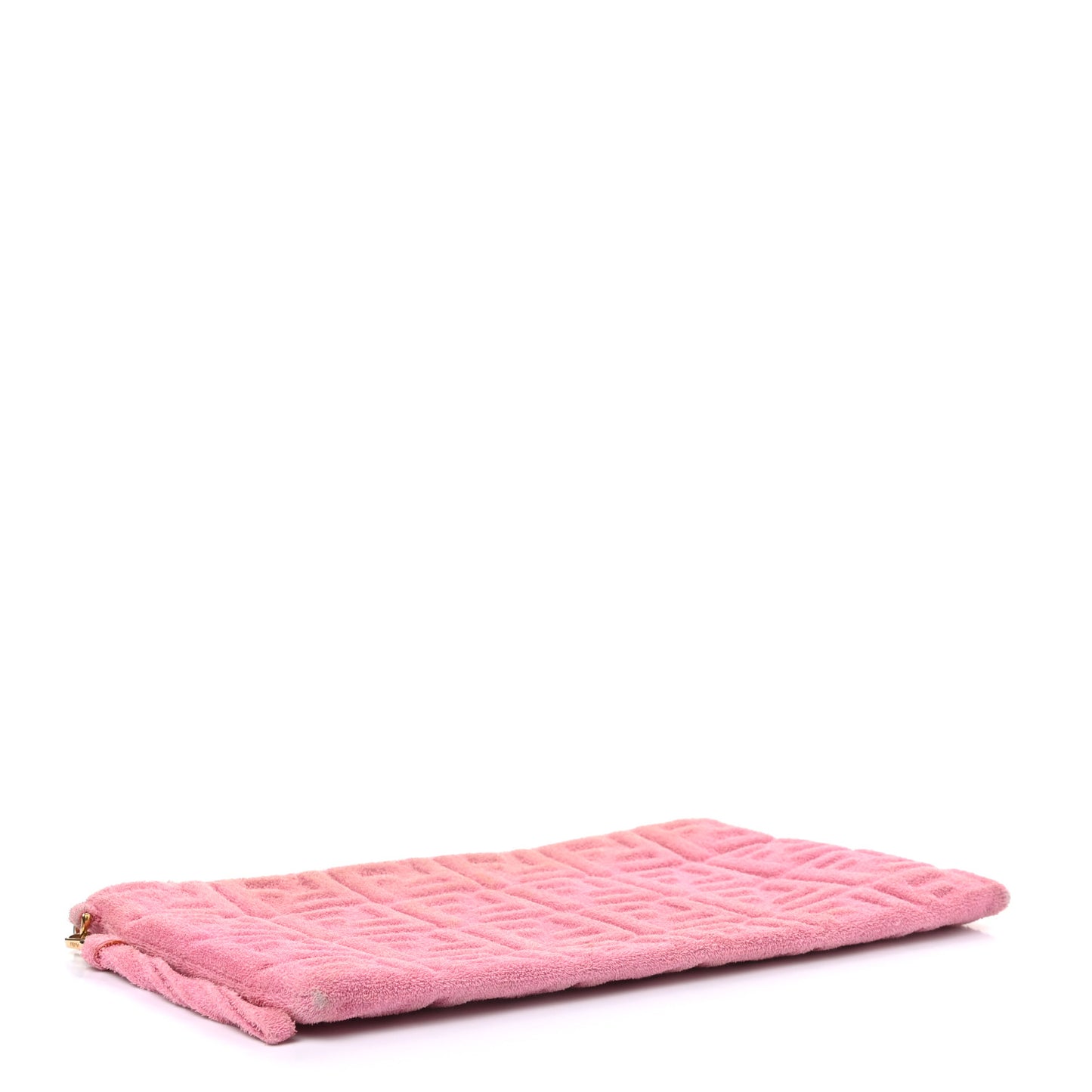Terry Cloth Vitello Century Matte FF 1974 Embossed Large Flat Pouch Lollypop
