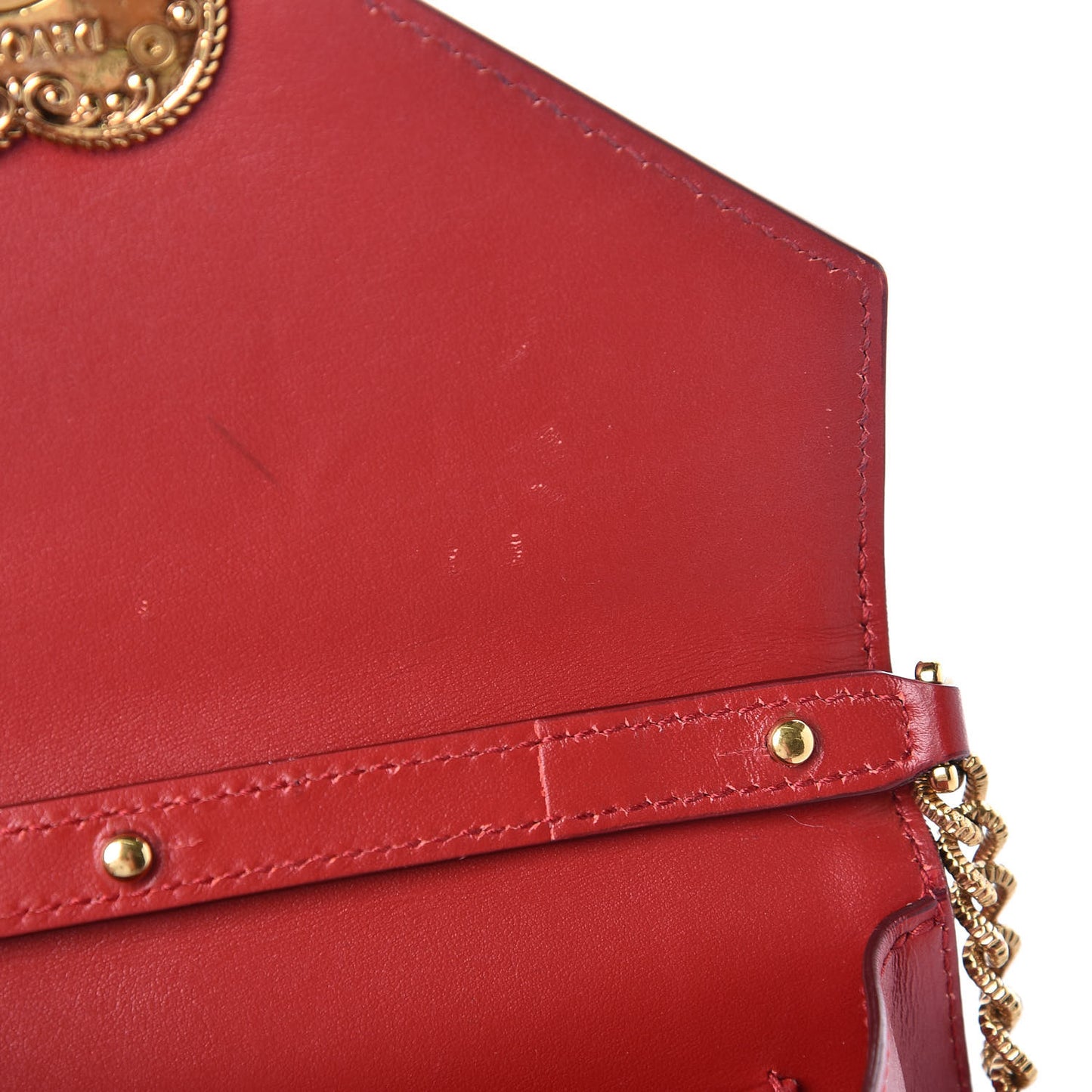 Smooth Calfskin Devotion Envelope Top Handle Bag Rosso Papavero