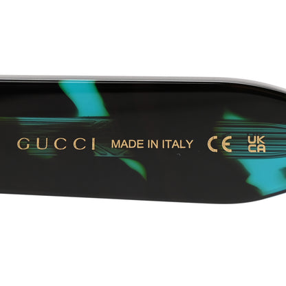 Gucci Acetate Square Frame Sunglasses GG1217S Havana Blue 5 of 7