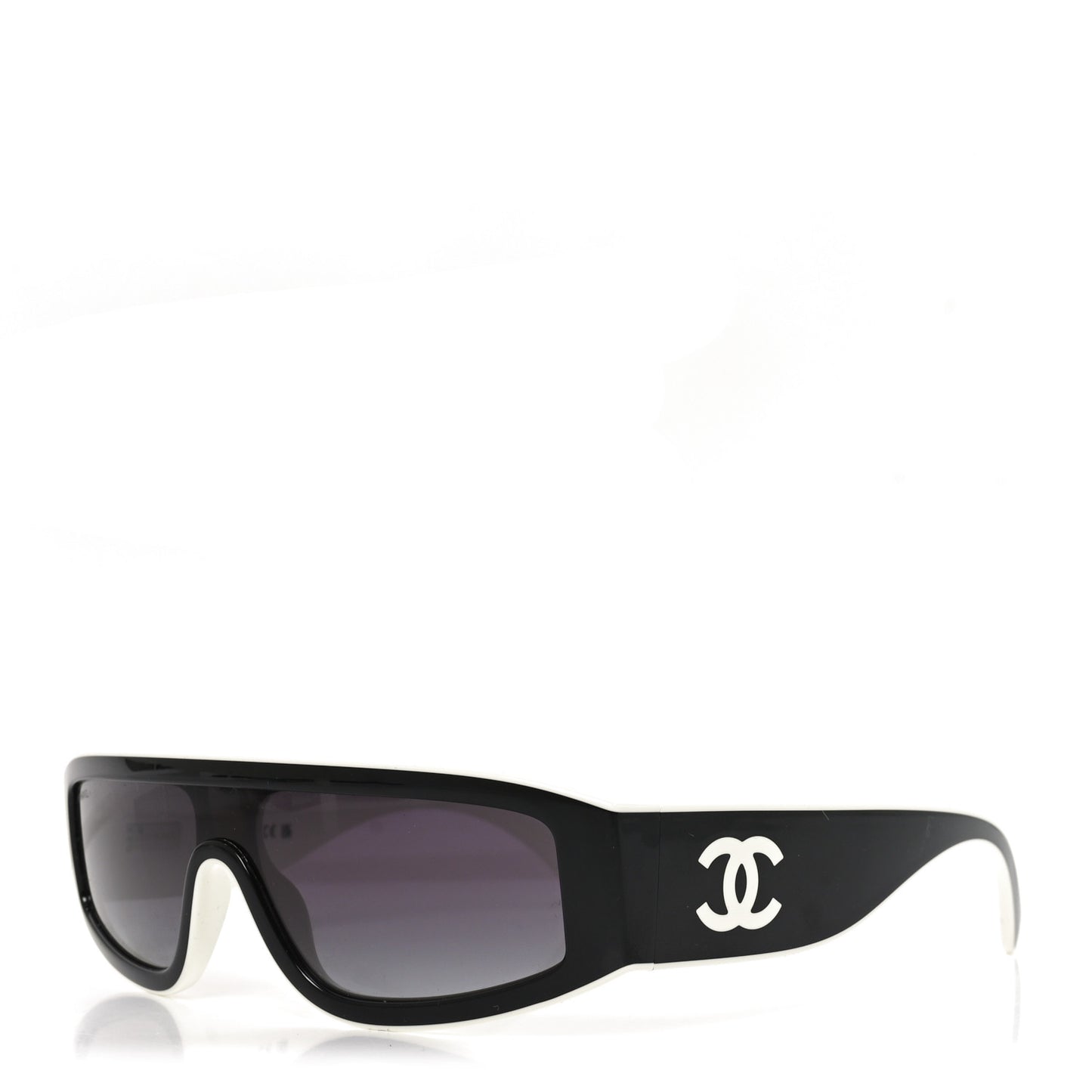 Acetate Cat Eye Sunglasses 6057 Black White