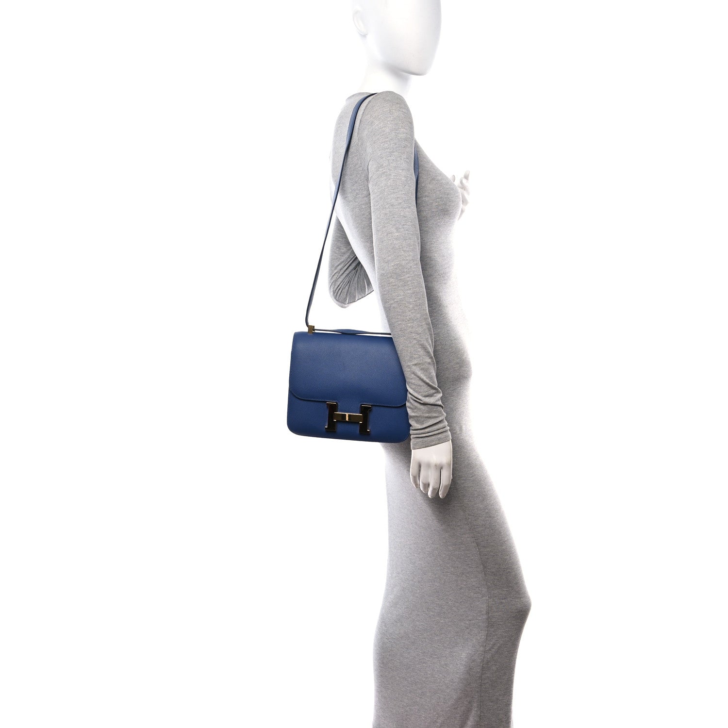 Hermes Evercolor Constance 24 Bleu Brighton 2 of 10
