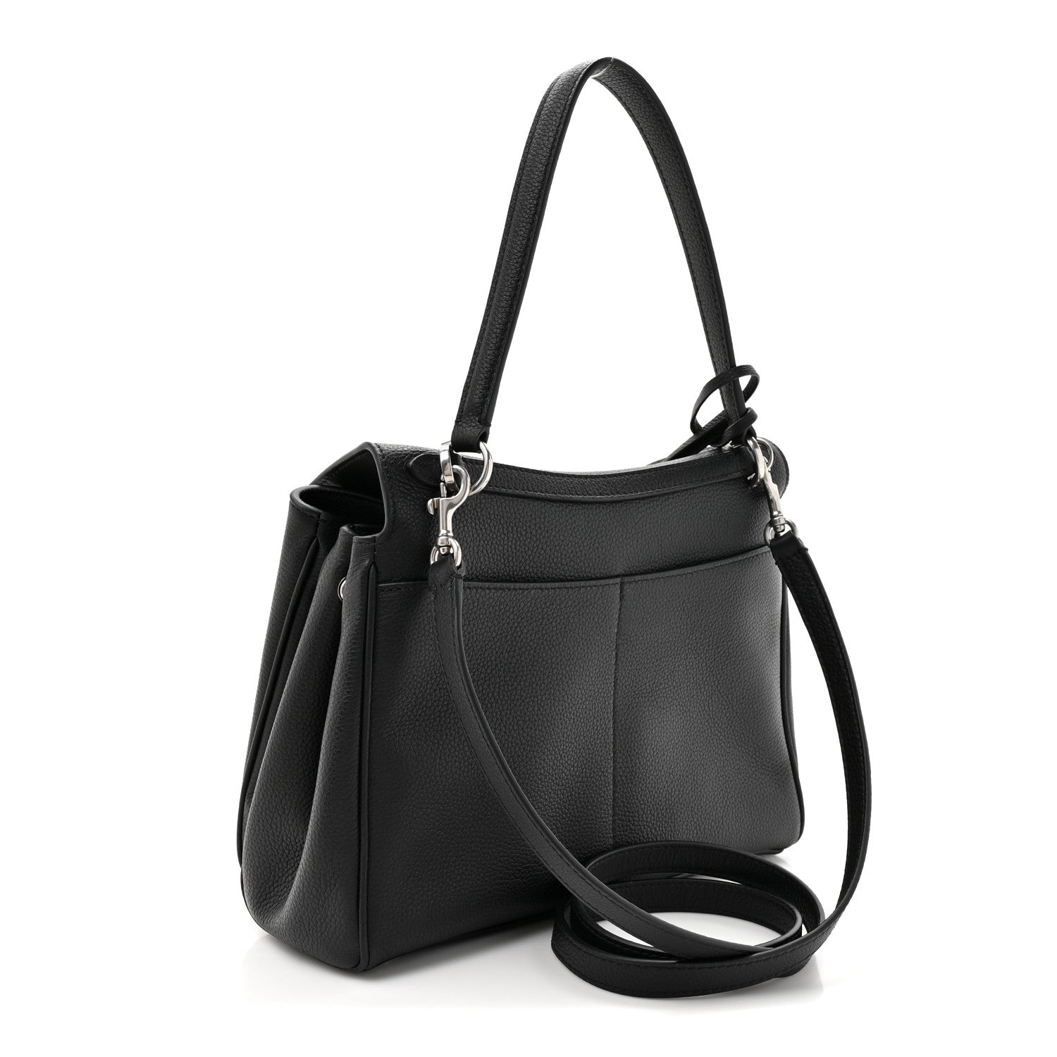 Balenciaga Grained Calfskin Small Rodeo Top Handle Handbag Black 3 of 10