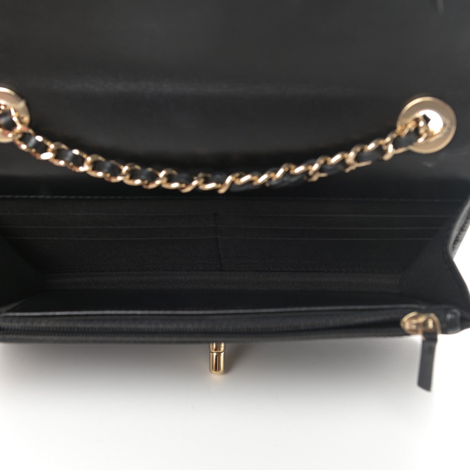 Chanel Lambskin Quilted Trendy CC Wallet On Chain WOC Black 5 of 15