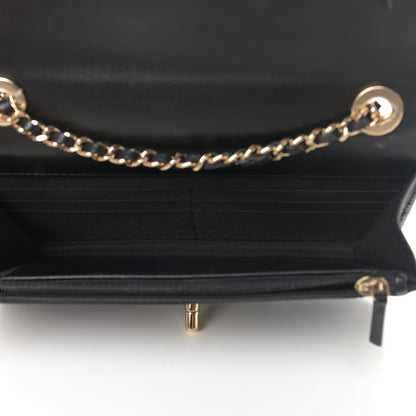 Chanel Lambskin Quilted Trendy CC Wallet On Chain WOC Black 5 of 15