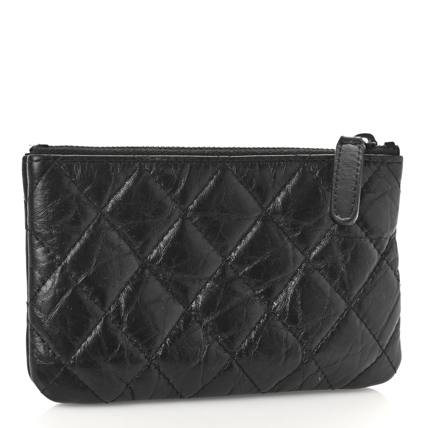 Chanel Aged Calfskin Quilted Small Reissue Cosmetic Case So Black 3 of 10