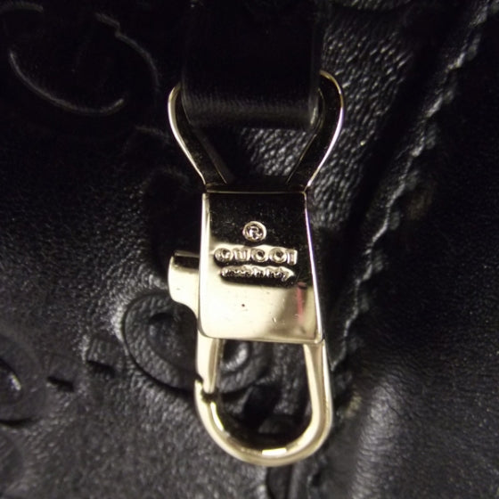 Guccissima Punch Hobo Black