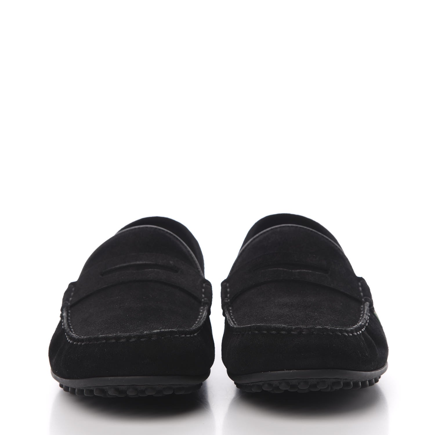 Gucci Suede Web Mens Kanye Driver Loafers 10.5 Black 2 of 8
