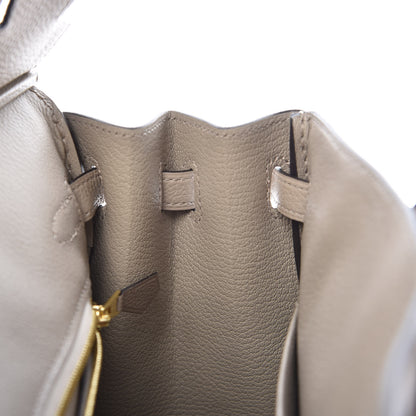Hermes Togo Birkin 25 Gris Tourterelle 11 of 38