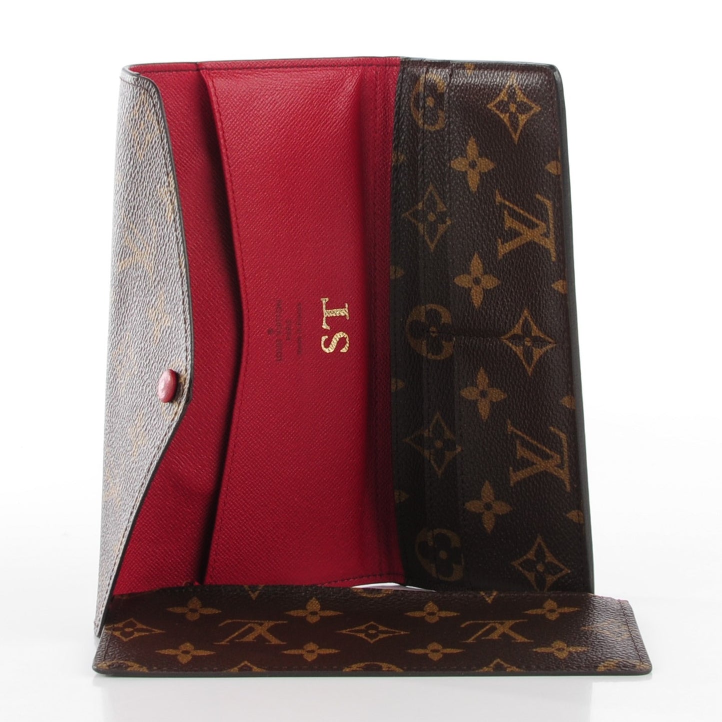 Monogram Josephine Wallet Red