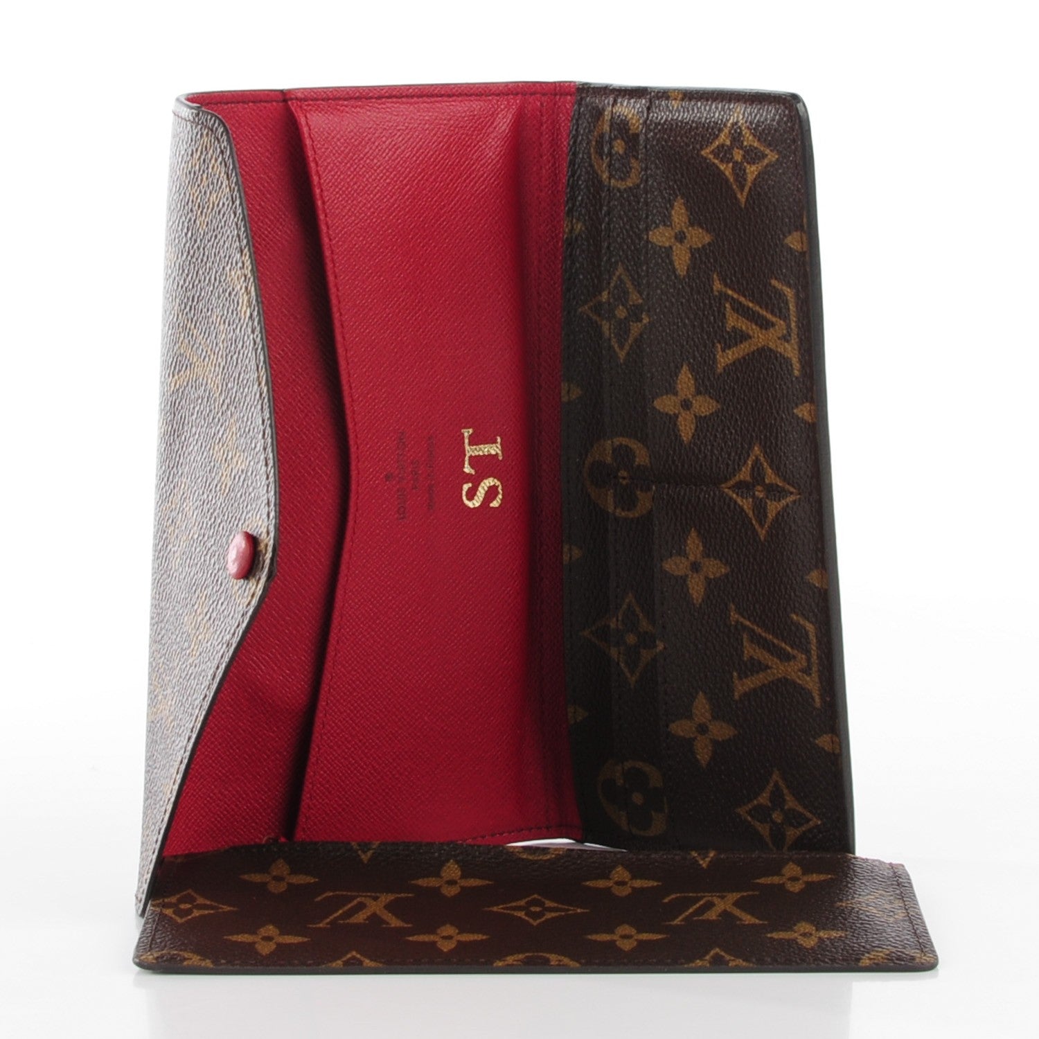 Louis Vuitton Monogram Josephine Wallet Red 7 of 7
