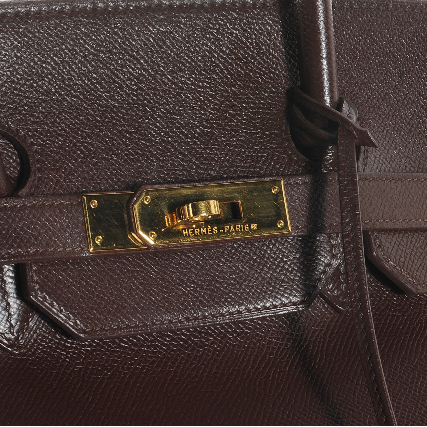Hermes Courchevel Birkin 35 Chocolate 7 of 8
