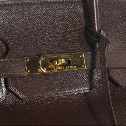 Hermes Courchevel Birkin 35 Chocolate 7 of 8