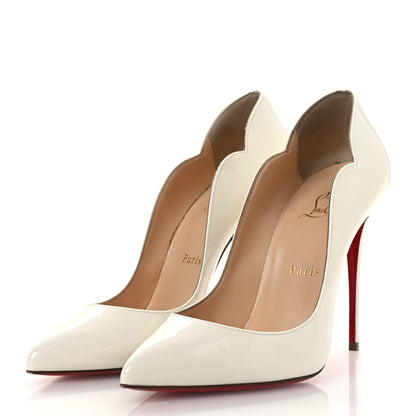 Christian Louboutin Patent Hot Chick 100 Pumps 38 White 4 of 11
