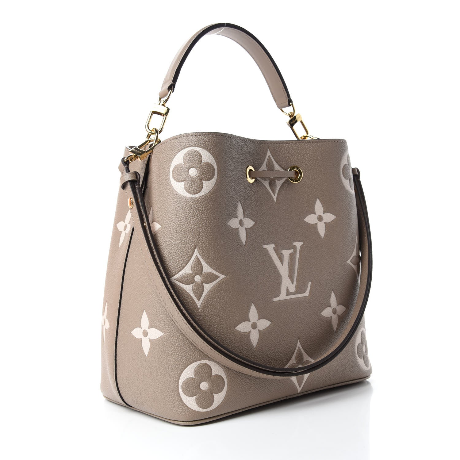 Louis Vuitton Empreinte Monogram Giant Neonoe MM Tourterelle Creme 3 of 11