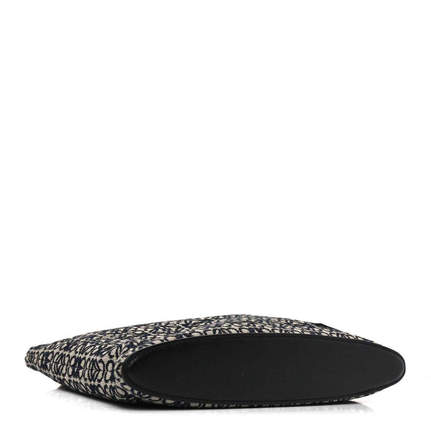 Jacquard Anagram Calfskin Pouch Blue Beige