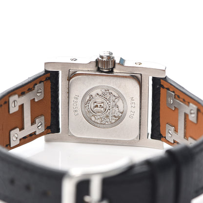Hermes Stainless Steel Epsom 23mm Medor Quartz Watch Noir 4 of 6