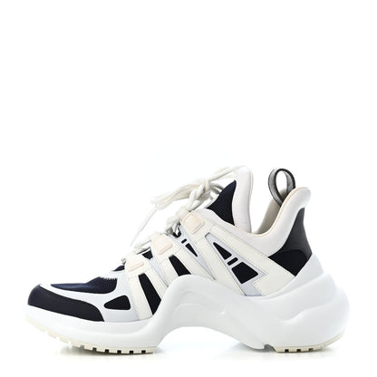Louis Vuitton Calfskin Technical Nylon LV Archlight Sneakers 41 Marine 1 of 4