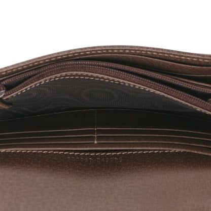 Gucci GG Supreme Monogram Web Ophidia Wallet On Chain Brown 5 of 12