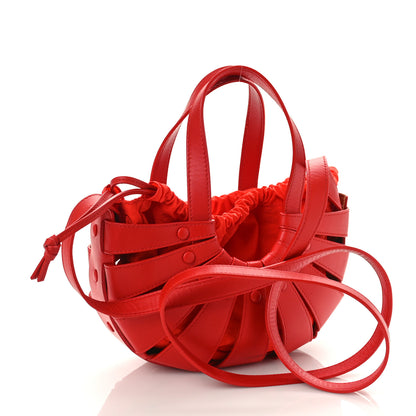 Bottega Veneta French Calfskin Small Shell Bag Chili Tomato 3 of 11