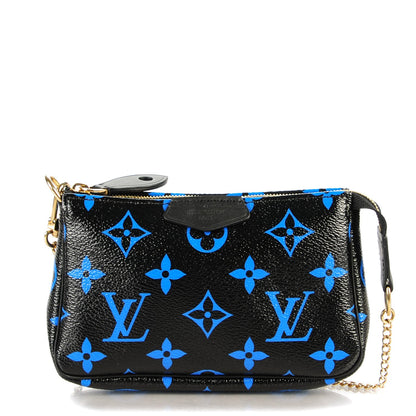 Louis Vuitton Colored Monogram Mini Pochette Accessories Blue Black 1 of 6