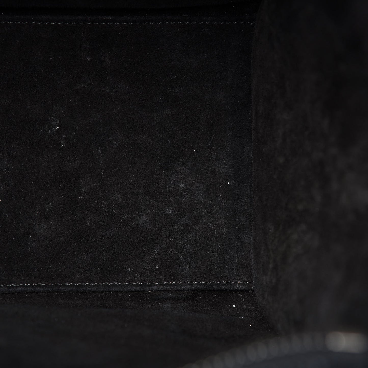 Drummed Calfskin Micro Luggage Black
