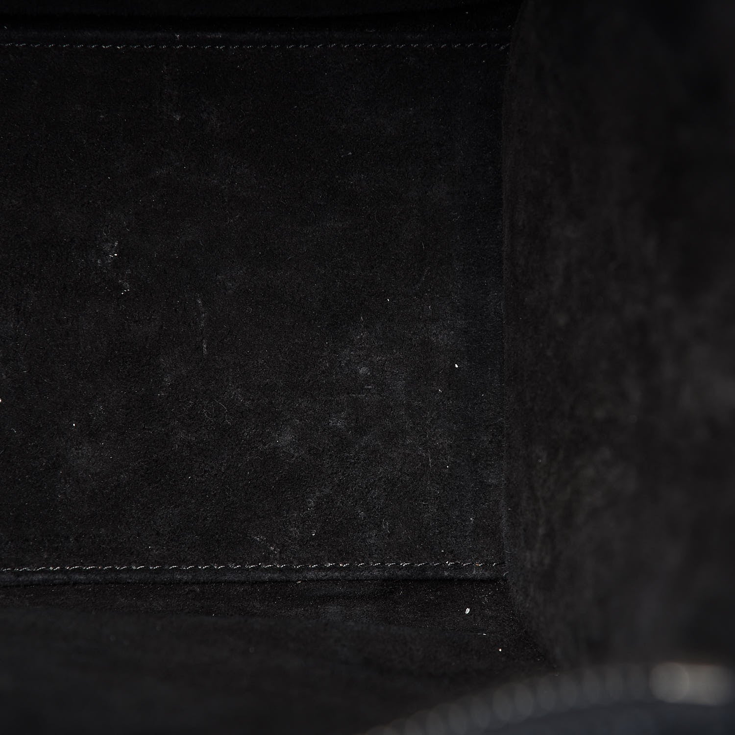 Celine Drummed Calfskin Micro Luggage Black 12 of 15