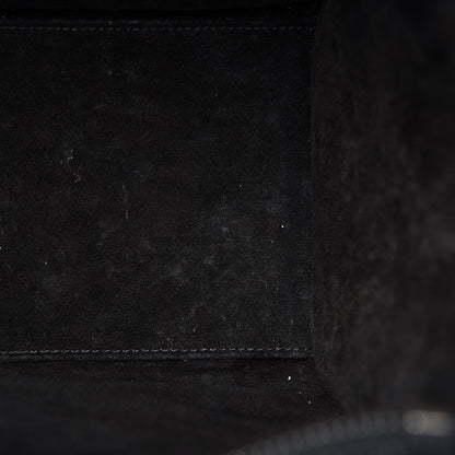 Celine Drummed Calfskin Micro Luggage Black 12 of 15