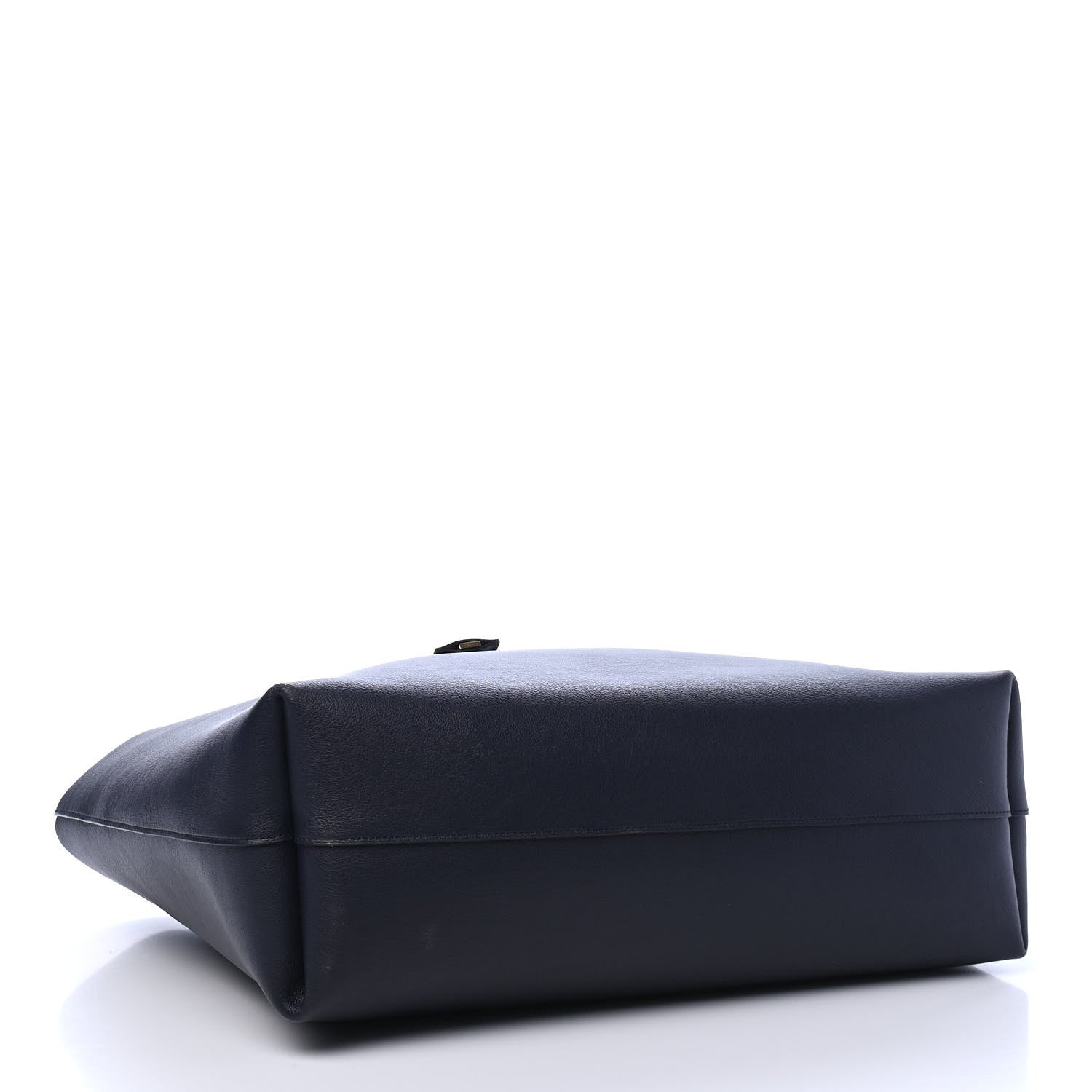 Saint Laurent Calfskin Large Shopping Tote Navy 3 of 8