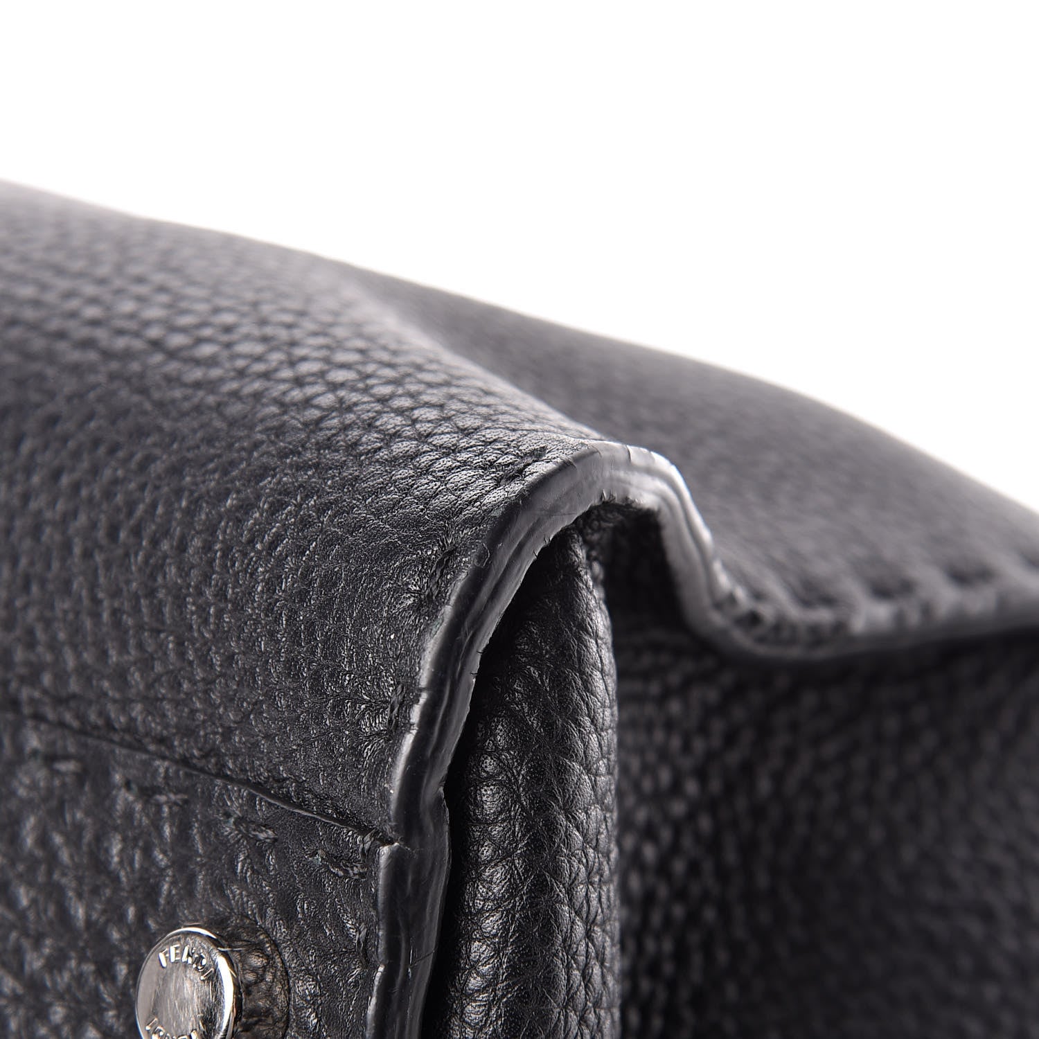Fendi Cuoio Romano Selleria Bi-Color Large Peekaboo Iconic Satchel Black Mou 16 of 17