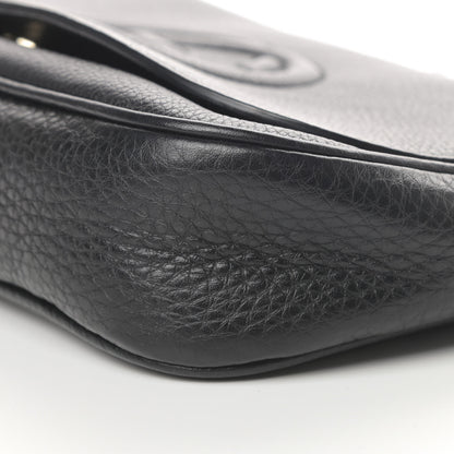 Gucci Pebbled Calfskin Medium Soho Flap Crossbody Black 10 of 12