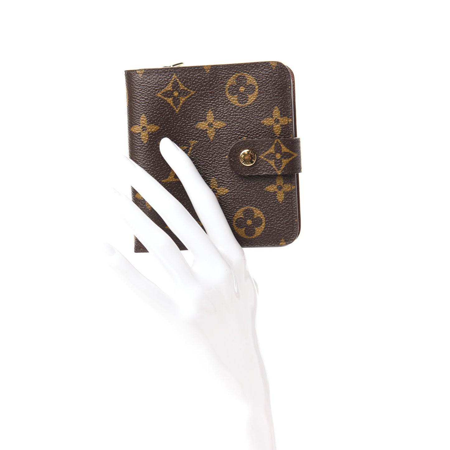 Monogram Compact Zippe Zipped Wallet