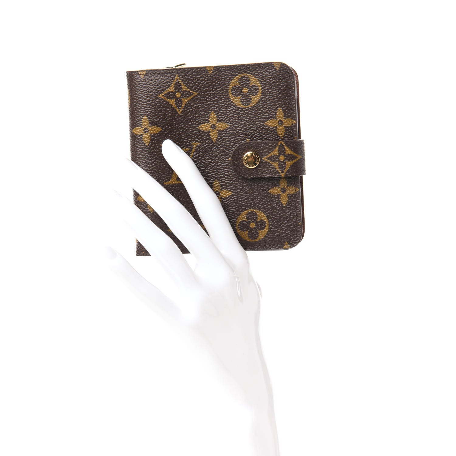 Louis Vuitton Monogram Compact Zippe Zipped Wallet 2 of 10
