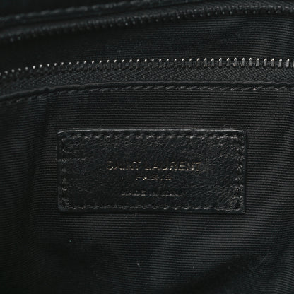 Saint Laurent Crinkled Calfskin Matelasse Monogram Medium Niki Chain Satchel Black 6 of 10
