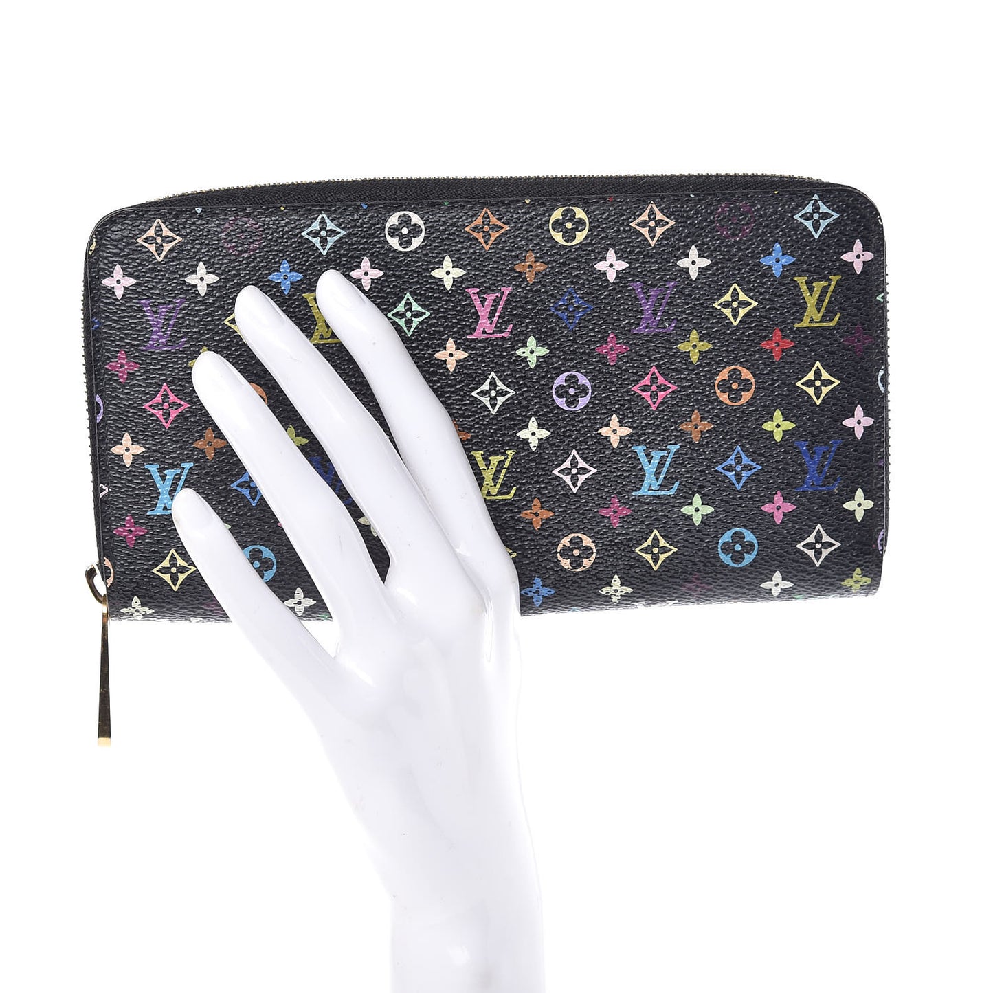 Monogram Multicolor Zippy Wallet Black Grenade