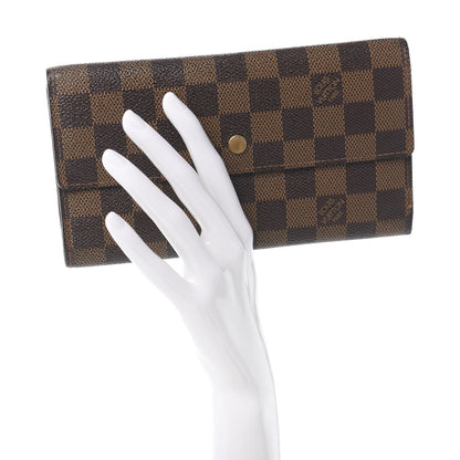 Louis Vuitton Damier Ebene Porte Tresor International Wallet 2 of 9