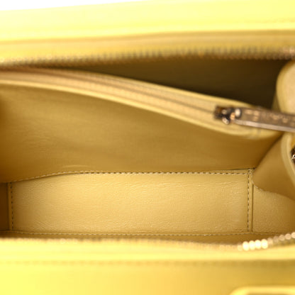 Chanel Caviar Quilted Medium CC Filigree Vanity Case Yellow 5 of 10