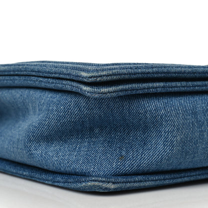 Chanel Denim Quilted Large Boy Flap Blue 8 of 9