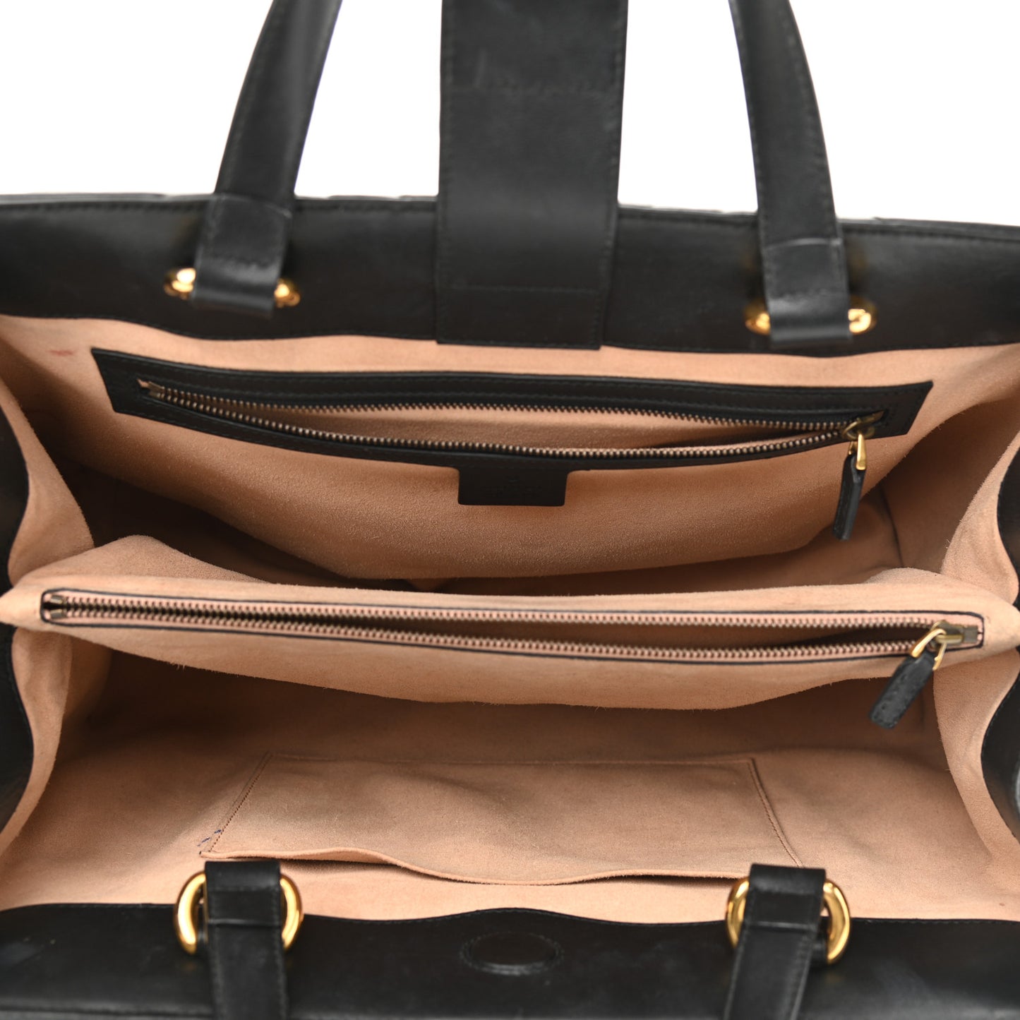 Calfskin Matelasse Medium GG Marmont Tote Black