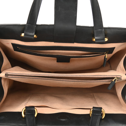 Gucci Calfskin Matelasse Medium GG Marmont Tote Black 5 of 13