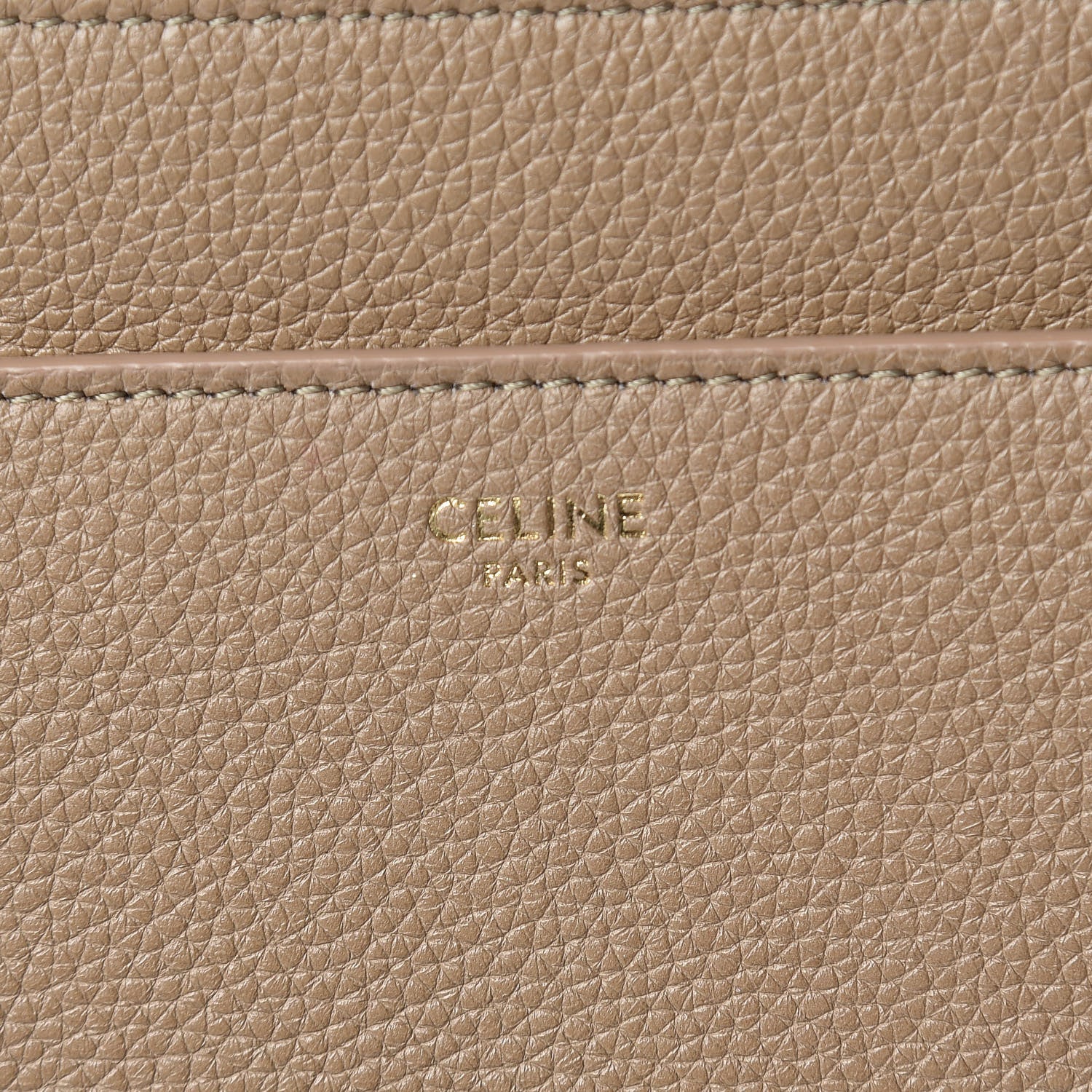 Celine Grained Calfskin Classique 16 Top Handle Bag Beige 6 of 16