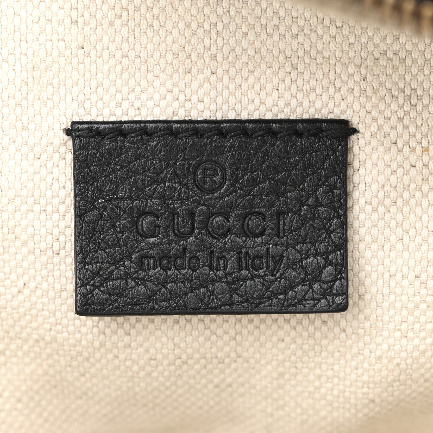 Grained Calfskin Logo Belt Bag Black