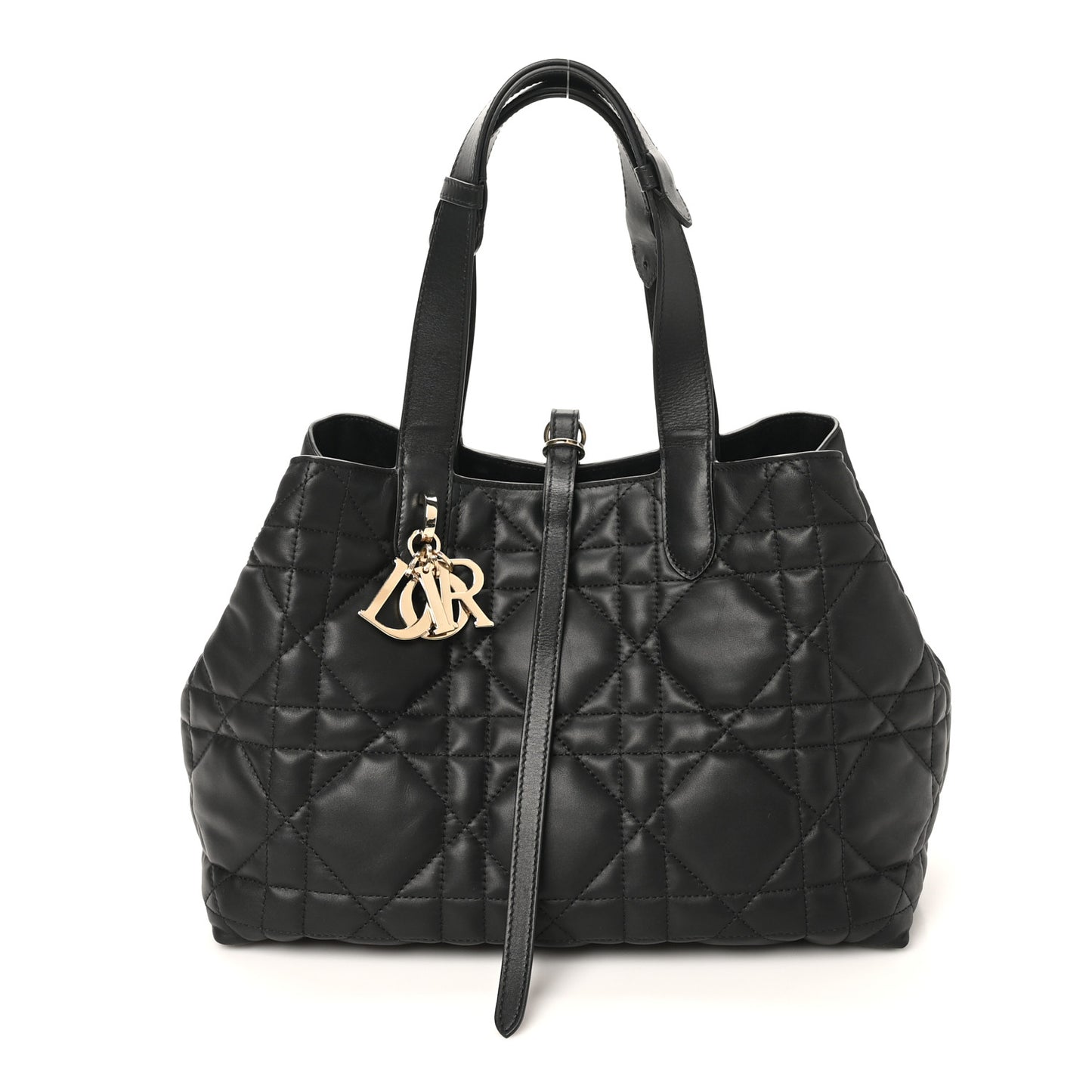 Calfskin Macrocannage Medium Toujours Black