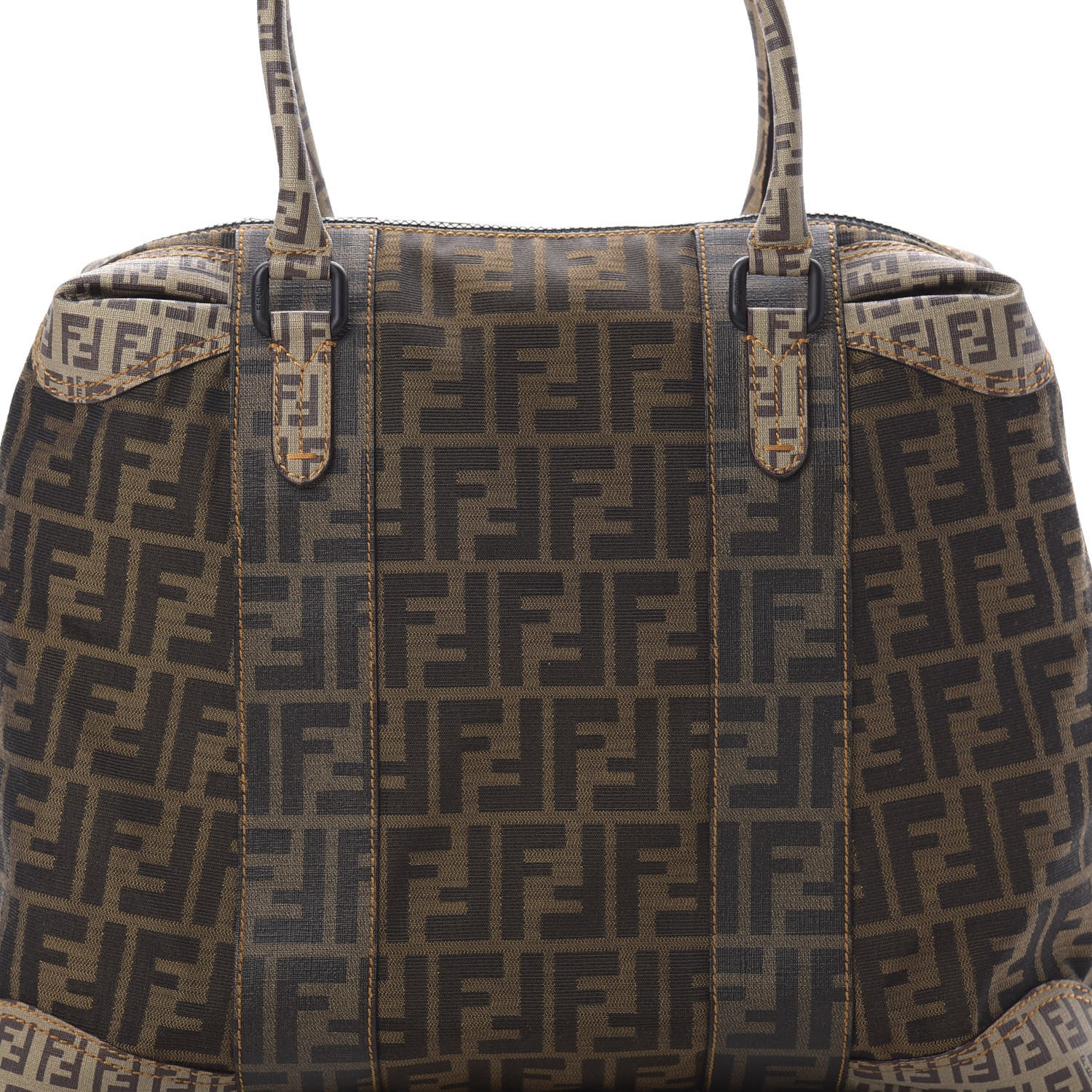 Fendi Zucca Zucchino Spalmati Large B Mix Tote Tobacco 8 of 12