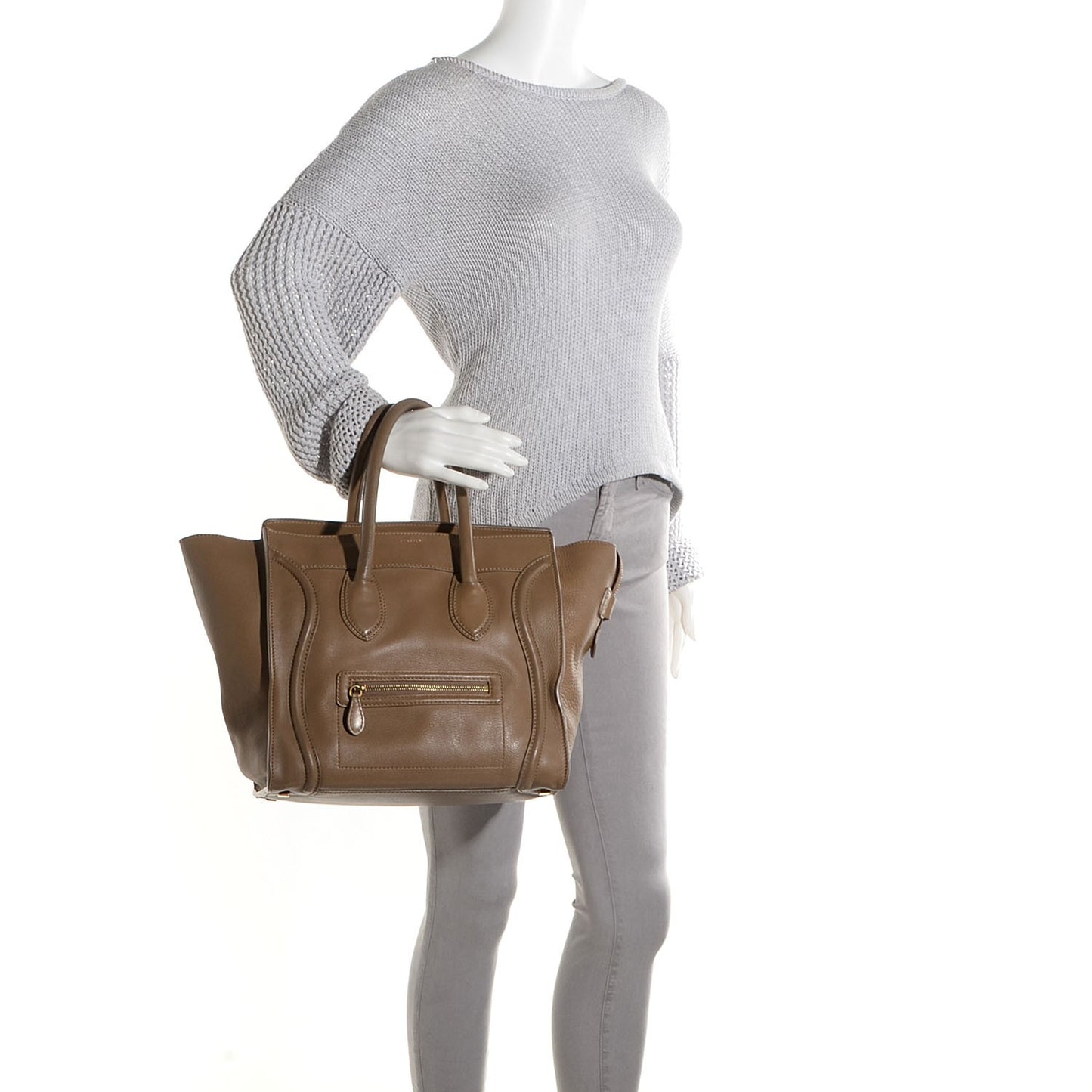 Smooth Calfskin Mini Luggage Camel