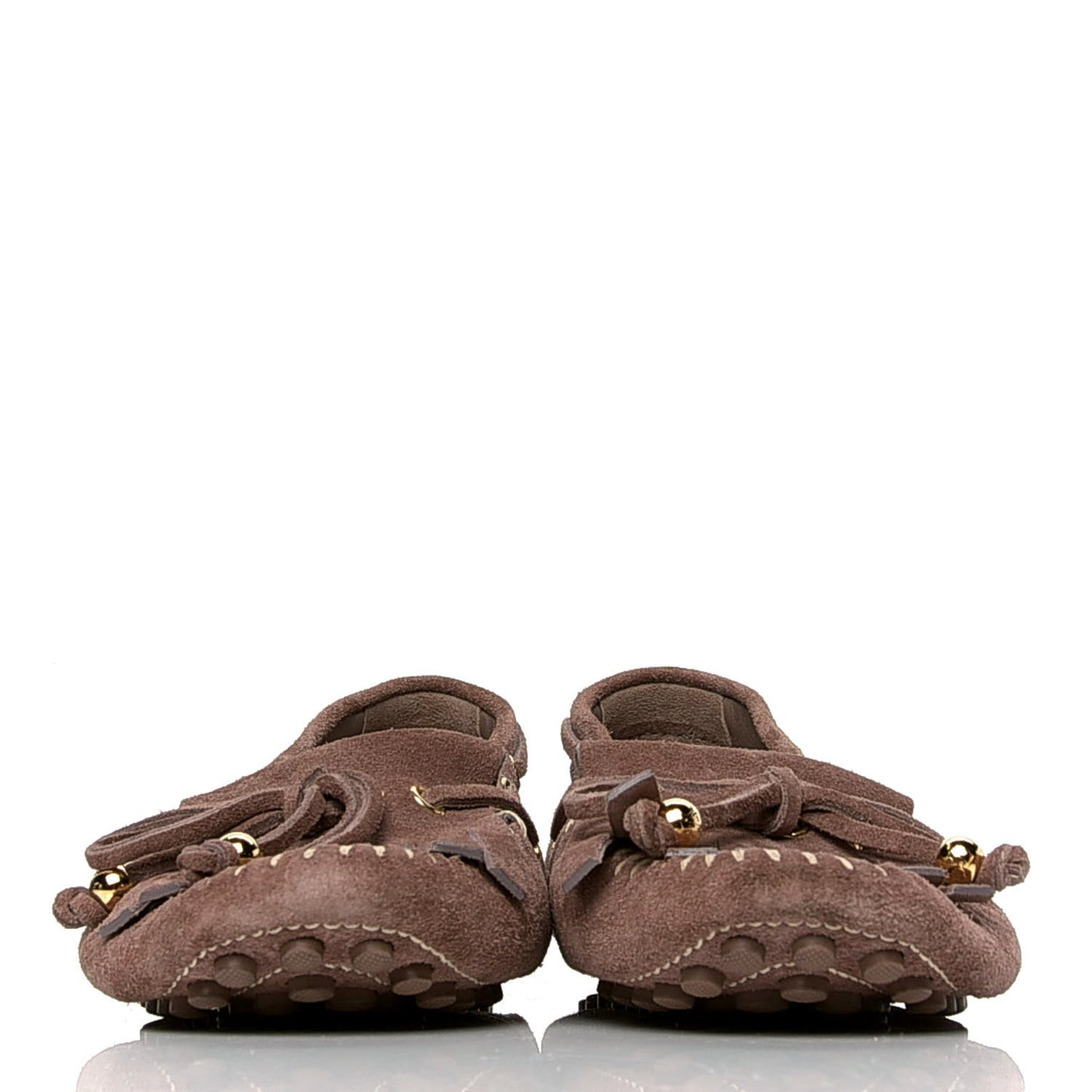 Suede Womens Moccasin Loafers 38.5