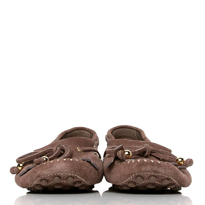 Louis Vuitton Suede Womens Moccasin Loafers 38.5 2 of 6