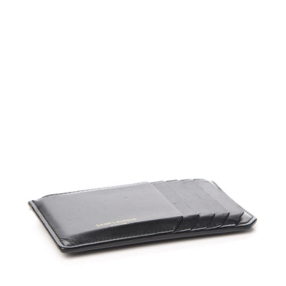 Saint Laurent Calfskin 5 Fragments Zip Pouch Card Holder Black 3 of 7